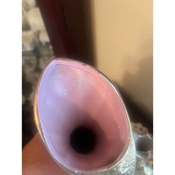 Pair of Vintage Savoy China Weeping 24k Gold Handled Vase - Picture 5 of 9